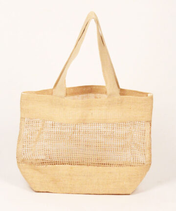 ARI - Mesh Grocery Jute Beach Bag