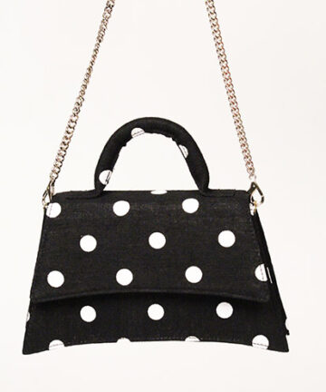 MALIAH - Polka Printed Jute Sling Bag