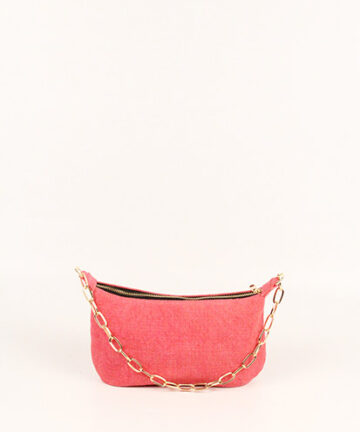 DAFFODIL - Pink Jute Canvas Baguette