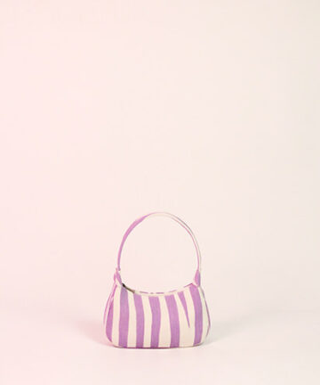 DAIZEE - Lilac Zebra Print Baguette