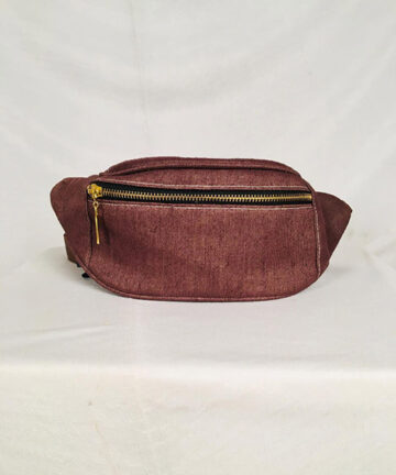 FERRARO - Unisex Chocolate Brown Jute Cotton (JuCo) Fanny Pack