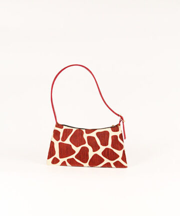 GIRO - Giraffe Printed Jute Baguette Bag