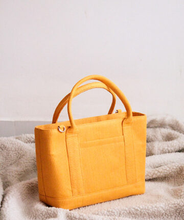 HARLEM - Orange Jute Crossbody Bag