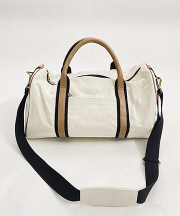 Harvey - Daily Essentials Eco Friendly Premium White Jute Duffle Bag