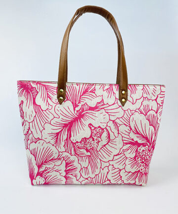 CYNTHIA - Floral Jute Tote Bag
