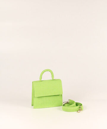 LEMONADE - Green Jute Mini Sling Bag