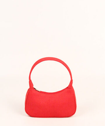 MELA - Ruby Red Jute Cotton Hand Bag