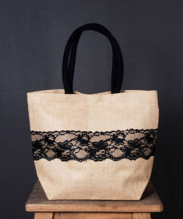 MIA - Jute Lace Mini Tote Bag