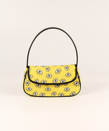 OJOS - Eye Printed Jute Shoulder Bag