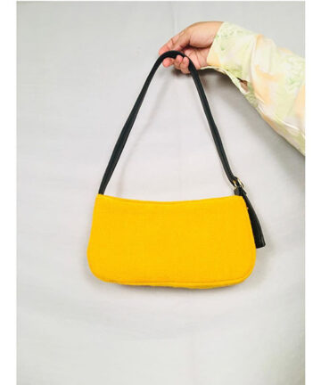 SEPIA - Bright Yellow Jute Baguette
