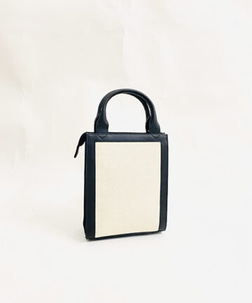 YULIA - White Jute Cotton Crossbody Sling Bag