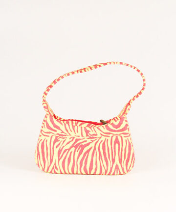 ZEERA - Zebra Printed Jute Shoulder Bag