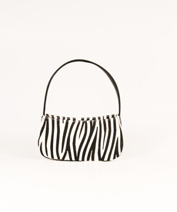 ZIGGY TWO - Zebra Printed Jute Baguette
